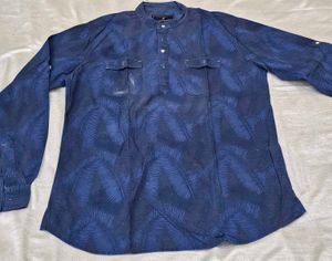 Stylish Blue Print Shirt