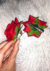 Red Rose Hair Clip Set 🌹| Cute &amp; Classy |