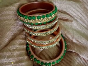Green Bangle Set That Goes With Any Outfit ✨