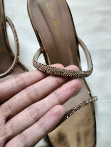 Elegant Copper Pencil Heels