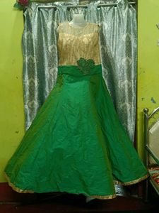 Green &amp; Gold Formal Dress