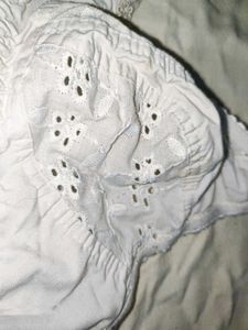 Elegant White Eyelet Bra