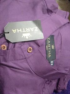 Purple Button-Down Shirt - New with Tags