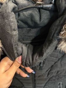 Stylish Black Quilted Winter Coat