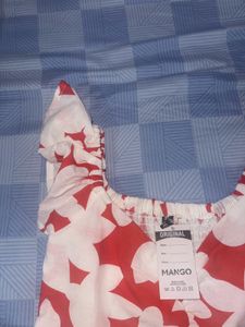 Floral Print Ruffle Sleeve Top
