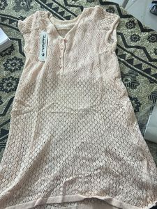 Pretty Peach Knit Dress