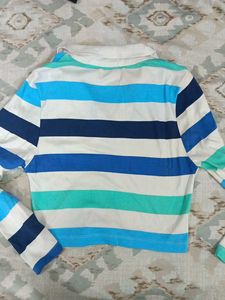 Striped Polo Top
