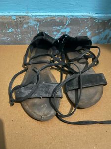 Black Gladiator Sandals