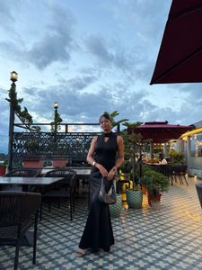 Elegant Black Sleeveless Gown