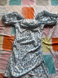 Blueberry Printed Body Con Dress