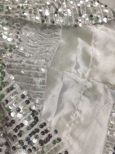 White Sequens Skirt