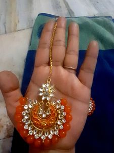 Mangtika And Earings Set