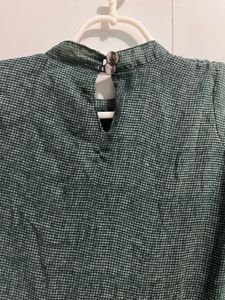 Dark-green Kurta Top