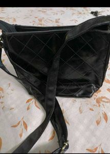 Chanel Black Leather Shoulder Bag