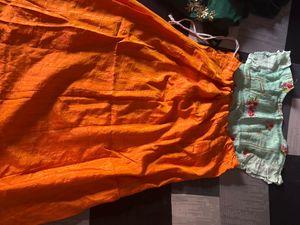 orange skirt