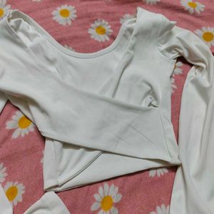 white backless top