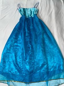 Blue Spaghetti Strap Dress