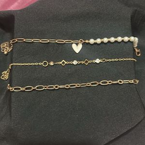 Gold Tone Layered Bracelet Set
