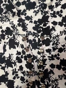 Floral Button-Down Crop Jacket
