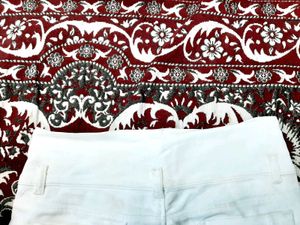 White Colour High Waist Jeans