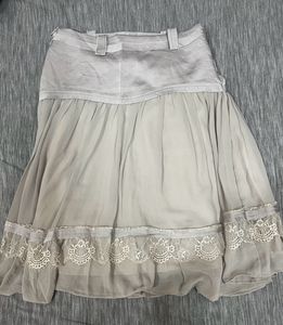 Midi Skirt With Lace Detailing