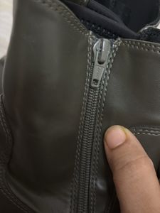 Zara Stylish Olive Green Boots