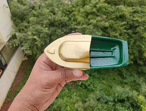 Plain Steam Powered Tin Boat Toy – Classic Retro