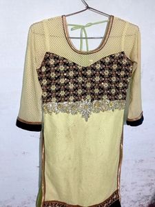 Light Green Kurti Plazo Set
