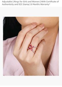 GIVA Carnation Rose Gold Ring