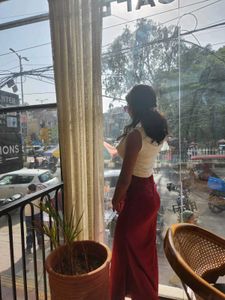 Burgundy Mermaid Skirt