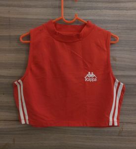 KAPPA Tomato Red Sporty Crop Top