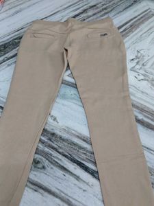 Beige Jeggin For Girls