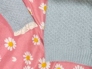 Cute Blue Knit Sweater