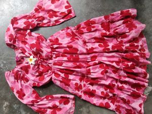 Floral Print Ruffle Dress