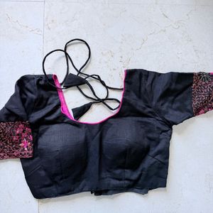 Black Embroidery saree