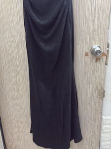 Black Shining Western Gown