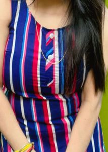 Striped Sleeveless Dress