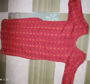 Red Printed Kurti