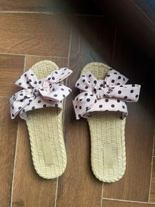 Cute Polka Dot Bow Slides By Westside