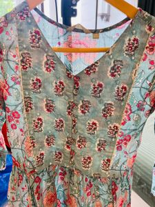 Floral Print Kurta
