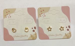 Gold Stud Earring Set