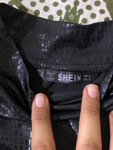 SHEIN🔥 BLACK CAT🌶️ LATEX TOP WOMEN