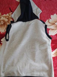 Hooded Sleeveless Jacket