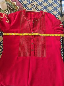W kurti Beautiful Magenta Color