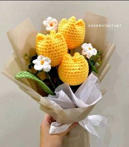 Crochet Tulip Bouquet 💐💐
