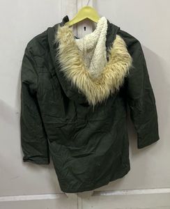 Olive Green Hooded Parka