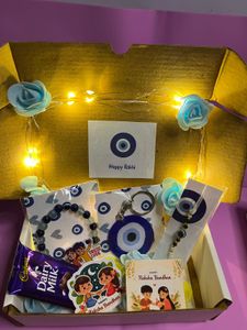 Rakhi Gift Box with Evil Eye Accessories