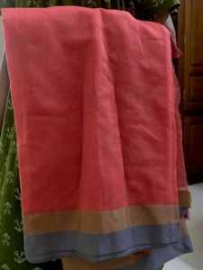 Peach Saree