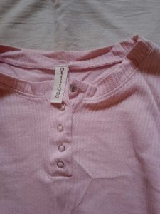Baby Pink Long Sleeve Top