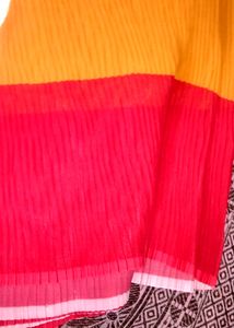 A Beautiful Crushed Georgette Saree